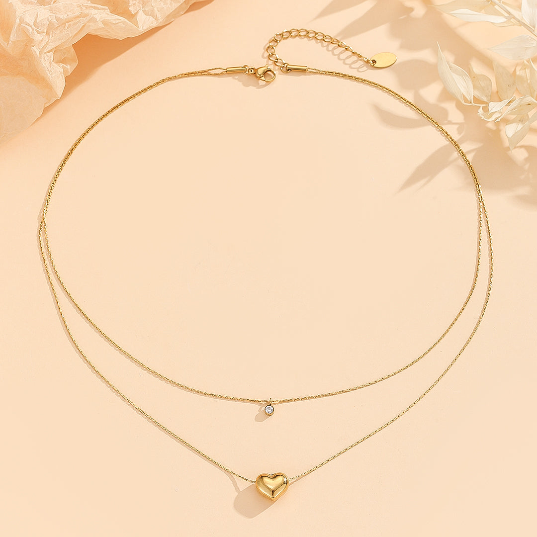 Golden Essence Heart Necklace