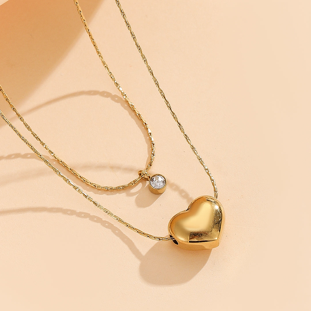 Golden Essence Heart Necklace