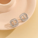 Load image into Gallery viewer, Lustrous Silver Radiance Earrings - Reet Pehal
