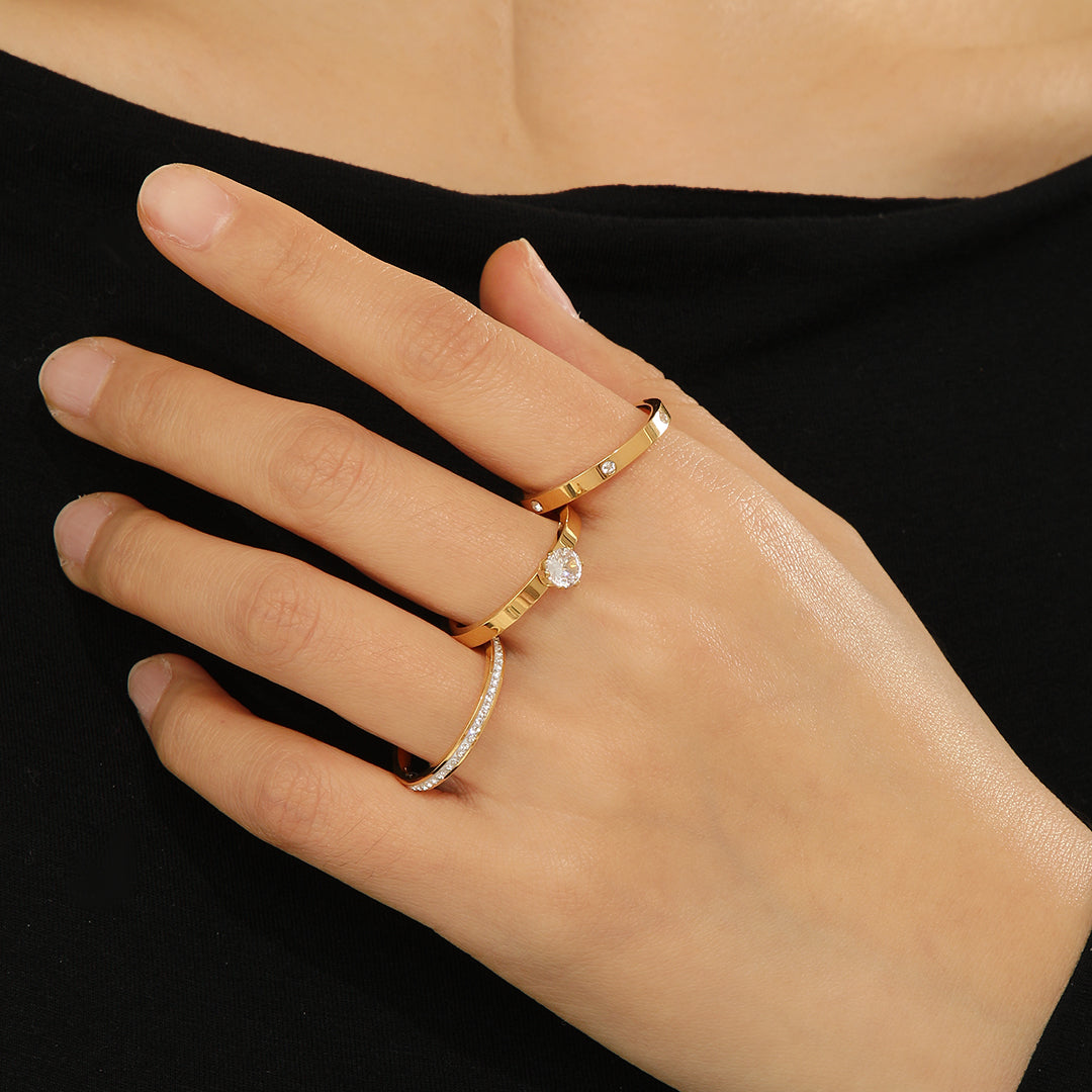 Minimalist Gold Rings - Reet Pehal