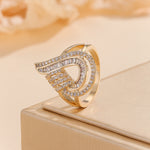 Load image into Gallery viewer, Luminous Nova Gold Statement Ring - Reet Pehal
