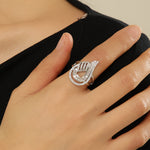 Load image into Gallery viewer, Luminous Nova Diamond Statement Ring - Reet Pehal
