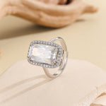 Load image into Gallery viewer, Eternal Diamond Solitaire Silver Ring - Reet Pehal
