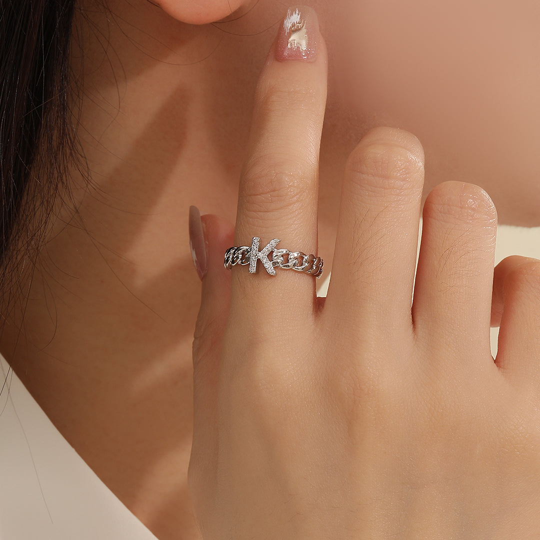 Everlasting K Glam Ring