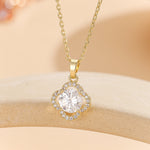 Load image into Gallery viewer, Twinkling Clover Delight Pendant
