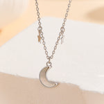 Load image into Gallery viewer, Starlit Crescent Elegance Pendant
