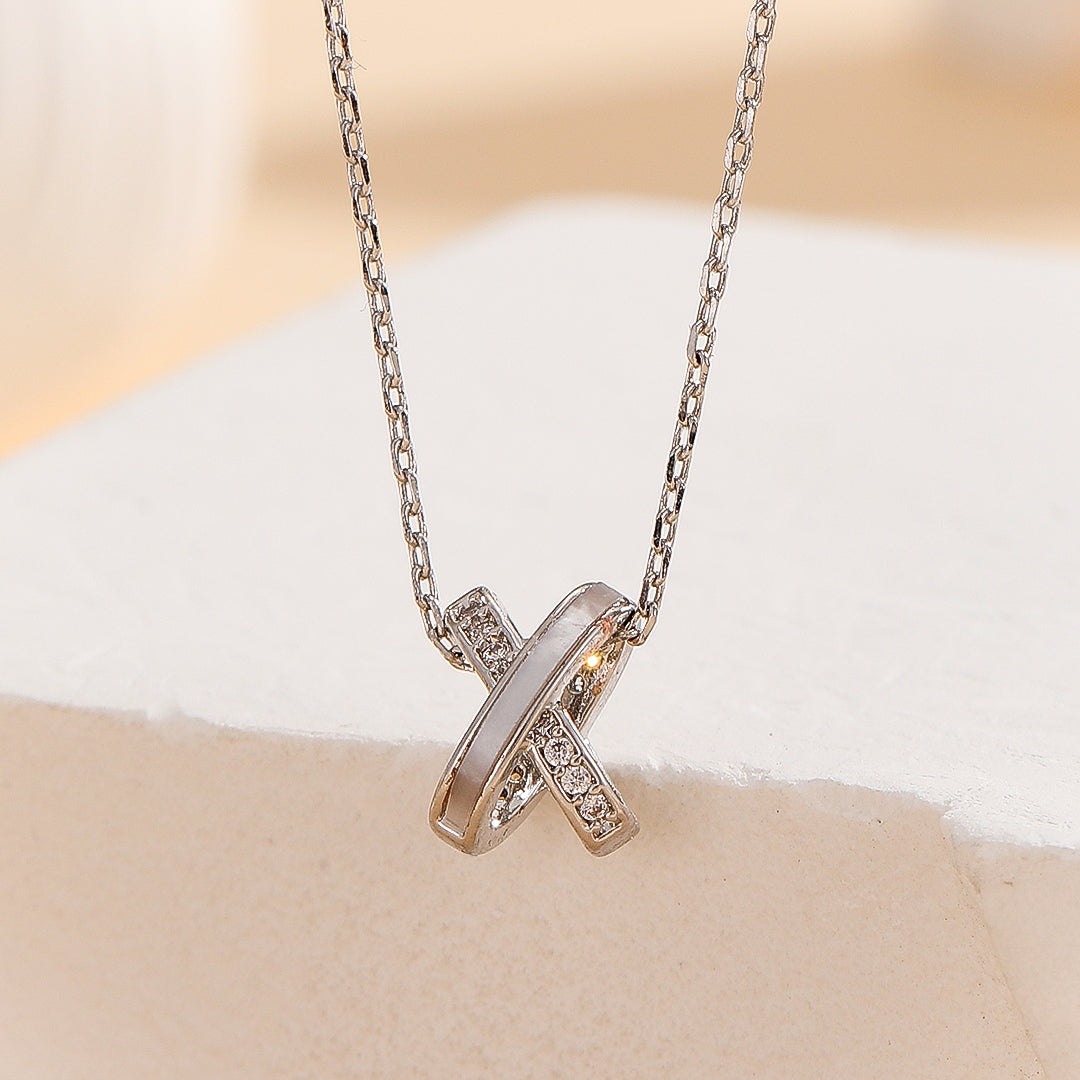 Graceful X-Cross Pendant