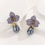 Load image into Gallery viewer, Whispering Violet Dreams Earrings - Reet Pehal
