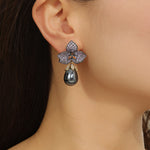 Load image into Gallery viewer, Whispering Violet Dreams Earrings - Reet Pehal
