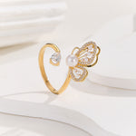 Load image into Gallery viewer, Majestic Golden Butterfly Whimsy Ring - Reet Pehal
