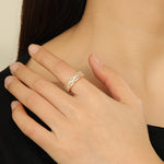 Load image into Gallery viewer, Adorable Golden Cascade Baguette Ring - Reet Pehal
