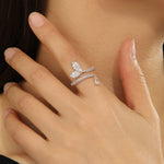 Load image into Gallery viewer, Twinkling Fishtail Fantasy Diamond Ring - Reet Pehal
