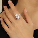 Load image into Gallery viewer, Moonlit Majesty Silver Stunner Ring - Reet Pehal
