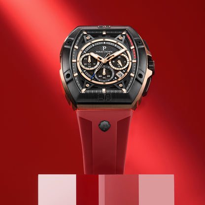 PARAS CROWN Red Racer Wristwatch