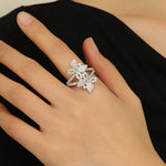 Load image into Gallery viewer, Dazzling Duet Blossom Diamond Ring - Reet Pehal
