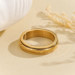 Load image into Gallery viewer, Refined Gold Ripple Ring
