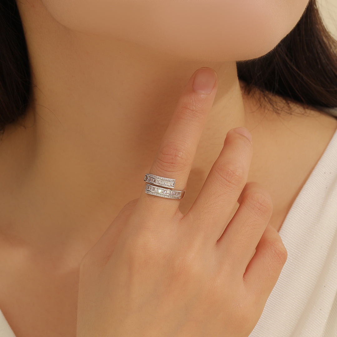 Modern Symphony Diamond Wrap Ring