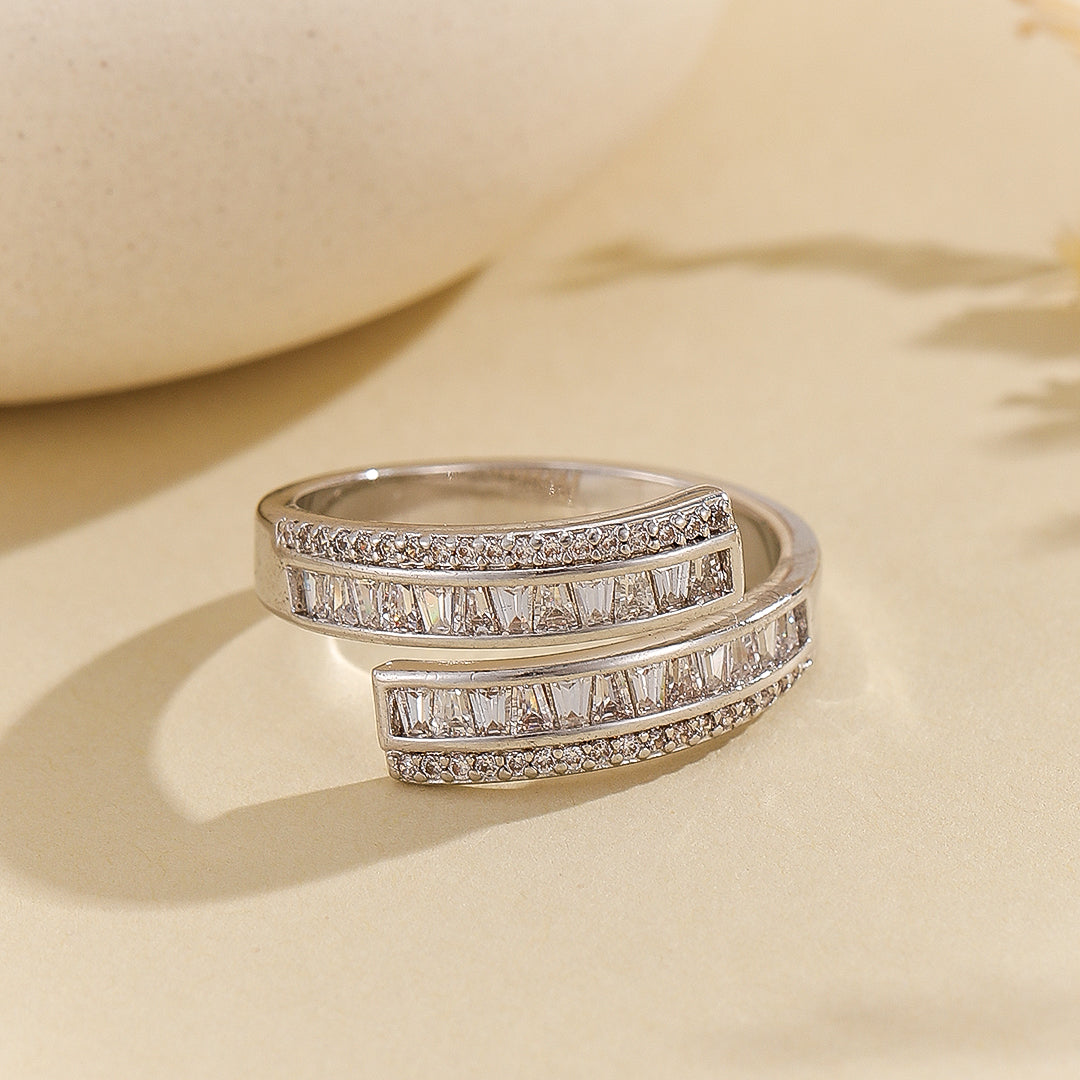 Modern Symphony Diamond Wrap Ring