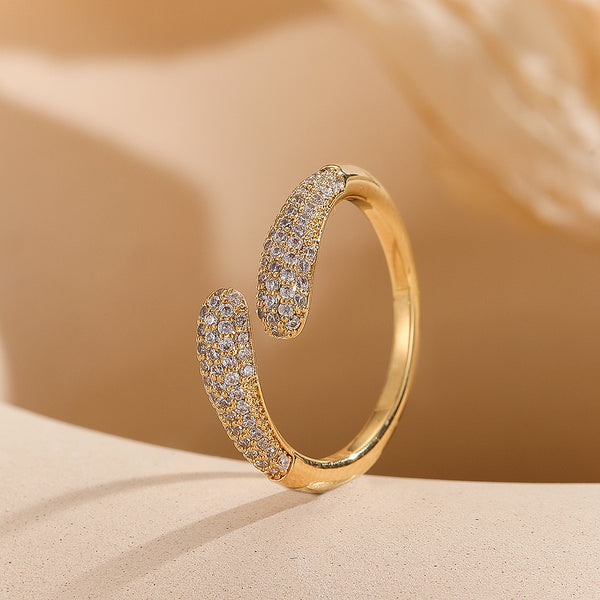 Opulent Open-End Sparkle Ring