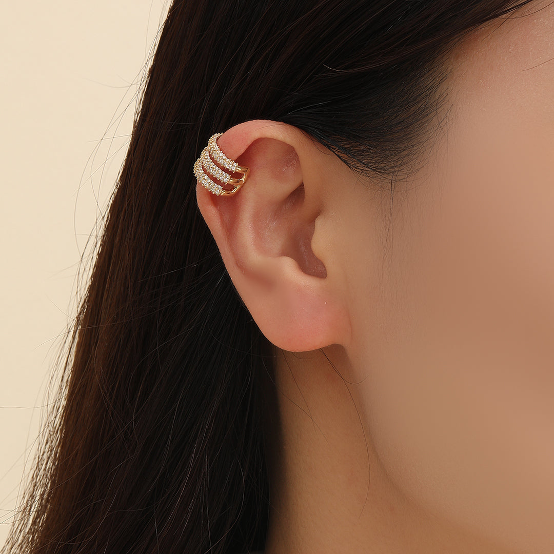 Sparkling Triple Arc Ear Clip