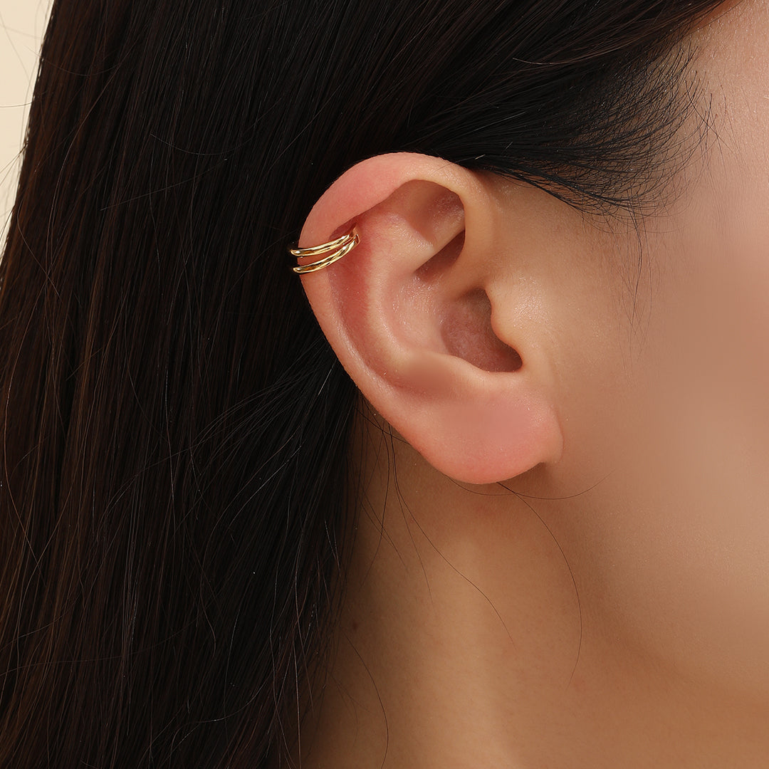 Bare Double Loop Ear Clip