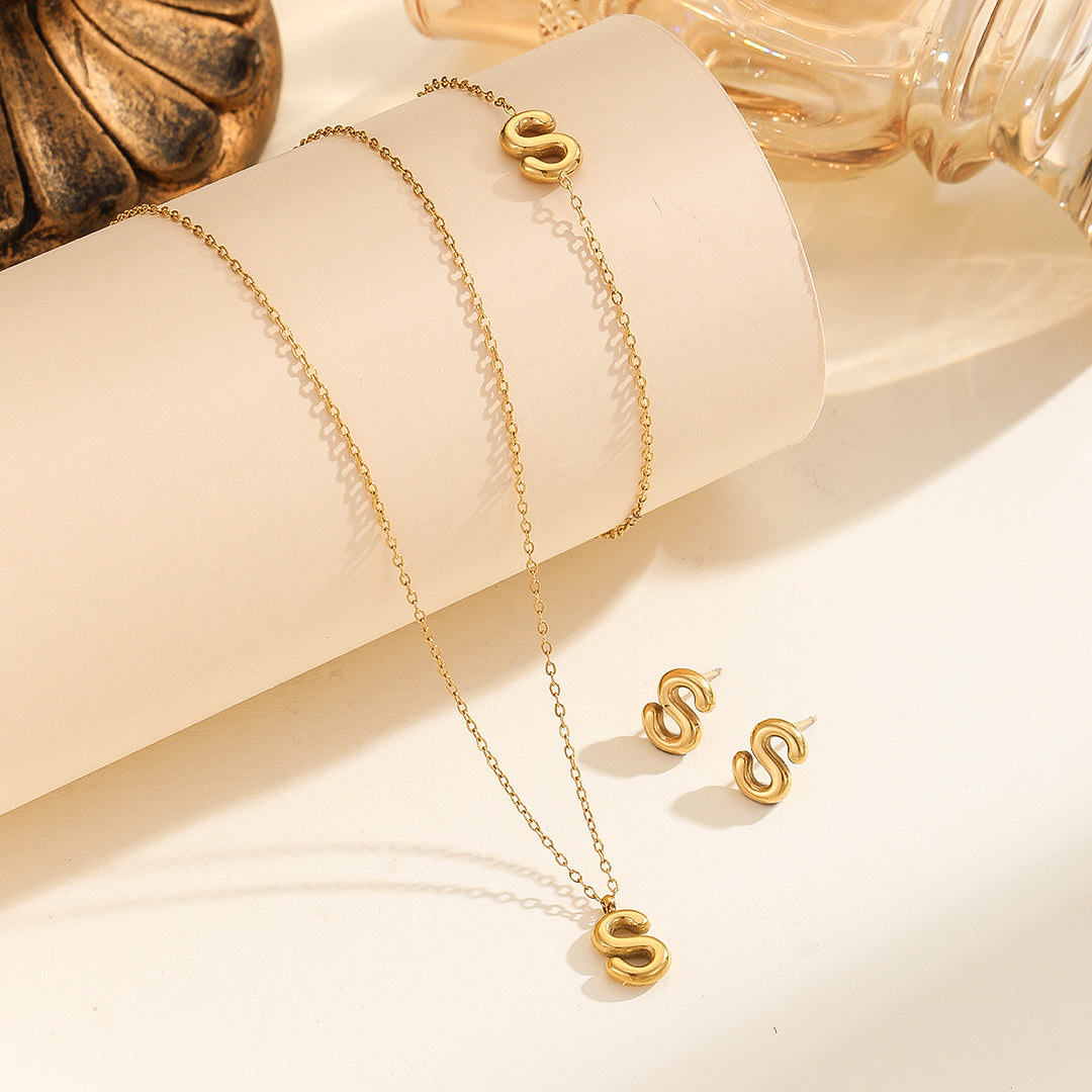 Gilded Signature Jewelry Set "S"