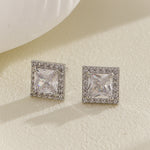 Load image into Gallery viewer, Classic Brilliance Square Studs
