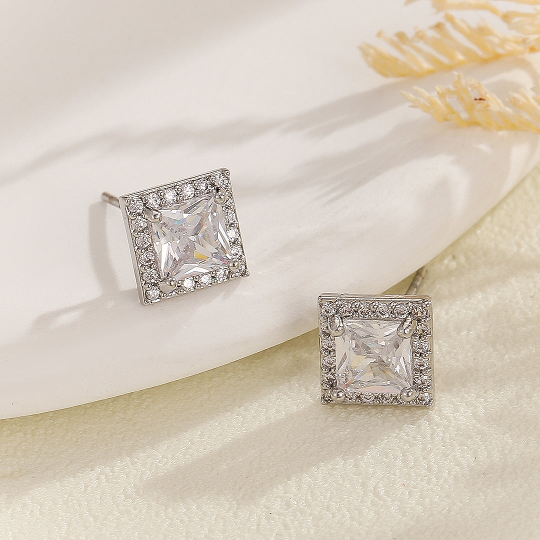 Classic Brilliance Square Studs