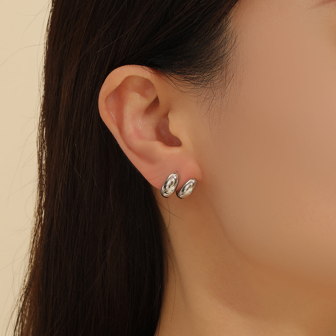 Modern Curved Serenity Studs