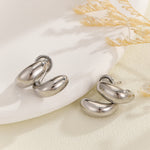 Load image into Gallery viewer, Modern Curved Serenity Studs
