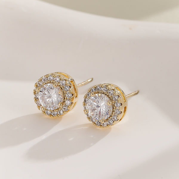 Celestial Spark Round Diamond Studs