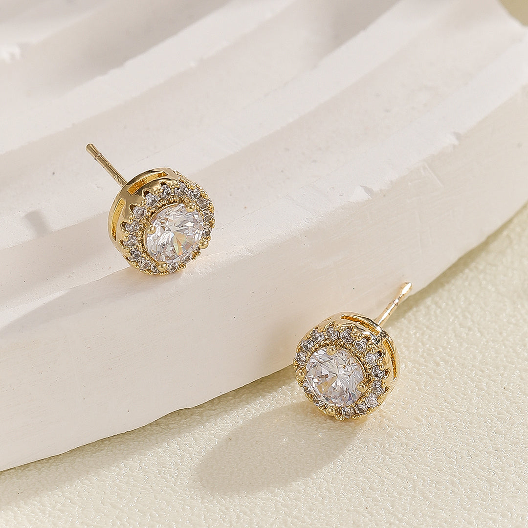 Celestial Spark Round Diamond Studs