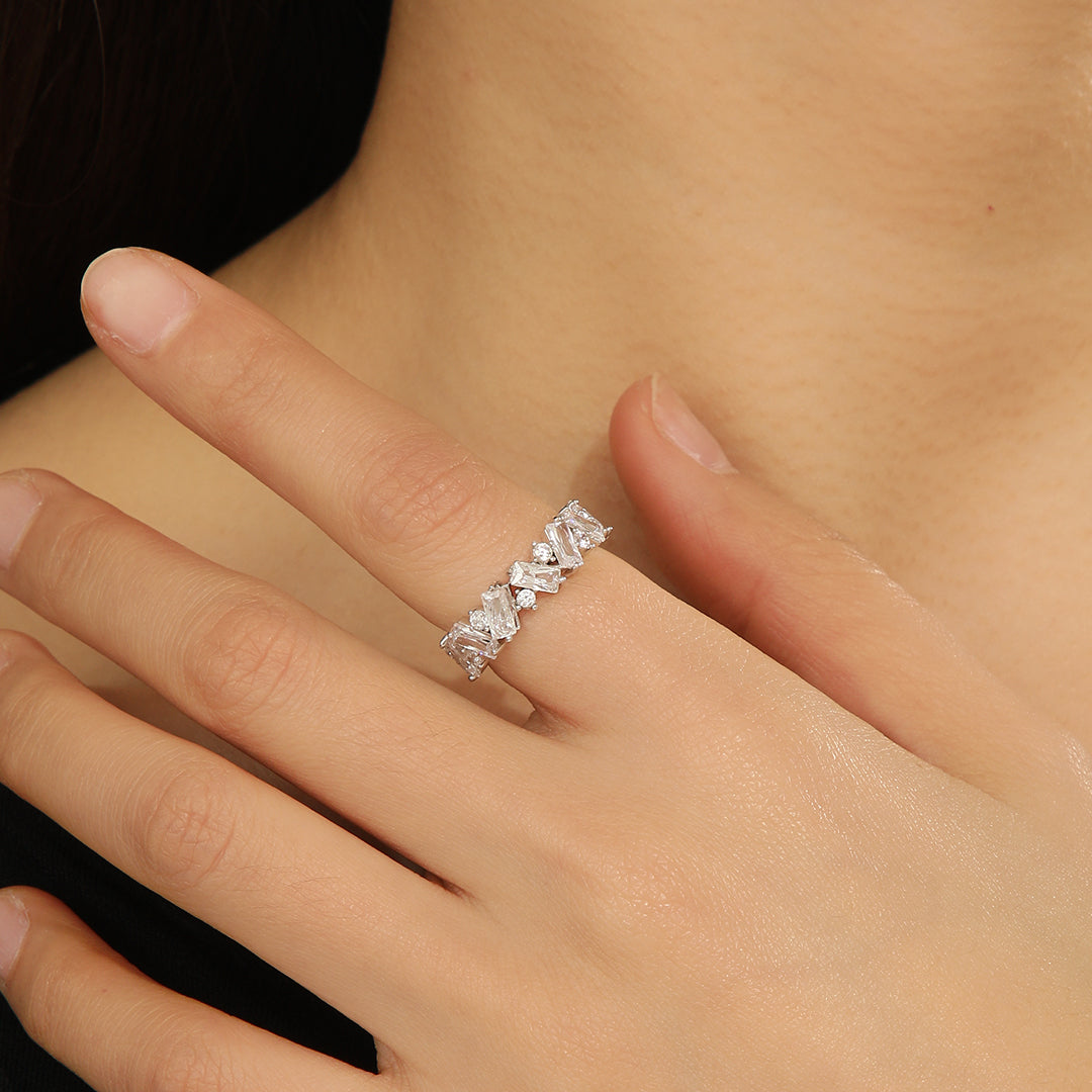 Ethereal Square Diamond Elegance Ring - Reet Pehal