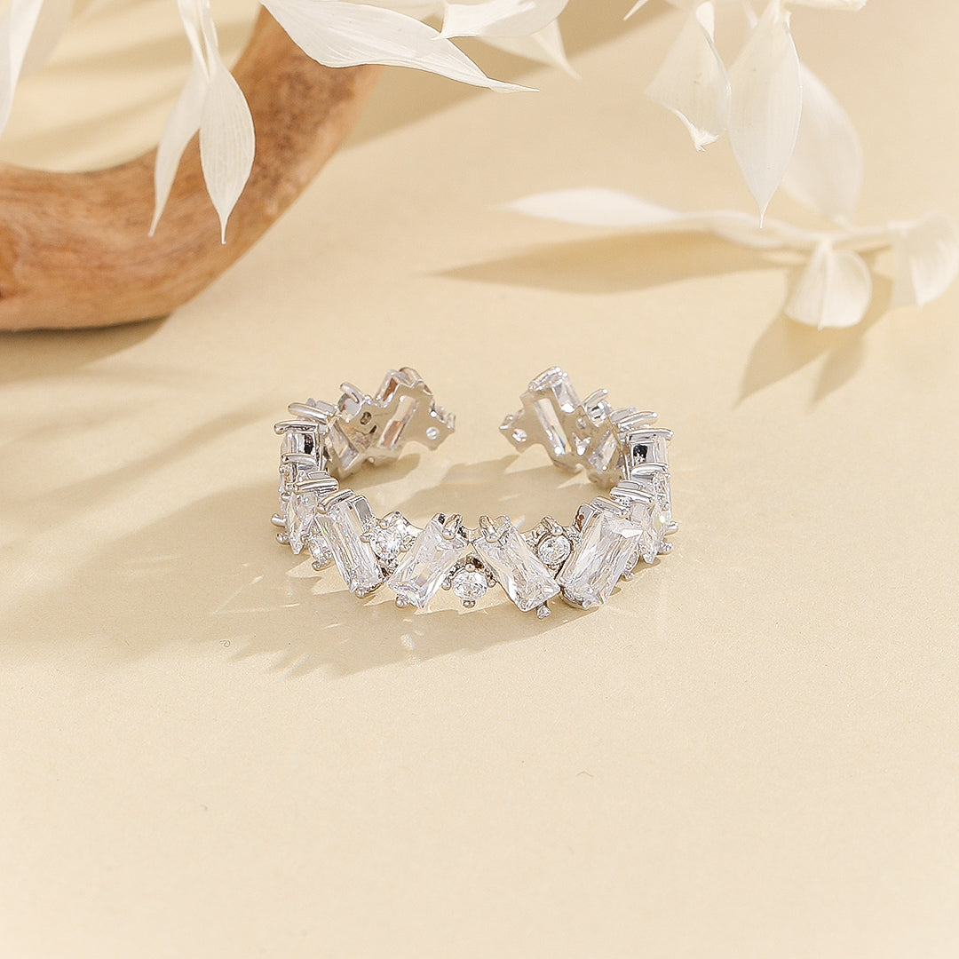 Ethereal Square Diamond Elegance Ring - Reet Pehal