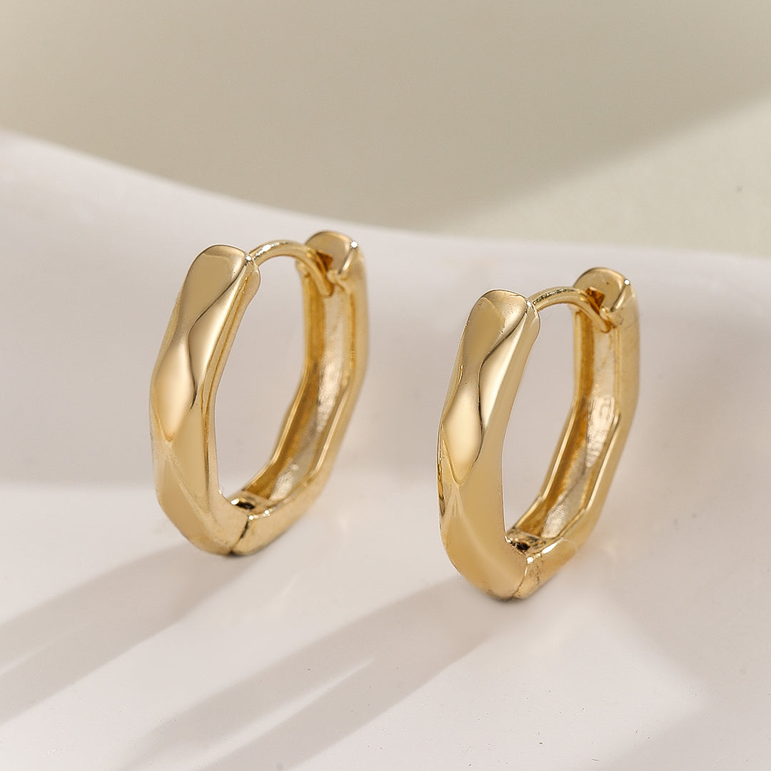 Polished Swirl Hoops