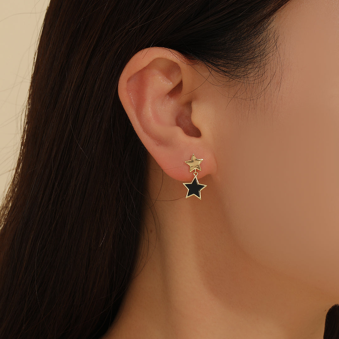 Stellar Star Drop Earrings