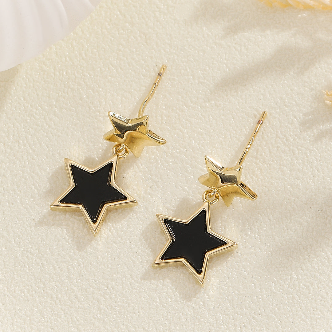 Stellar Star Drop Earrings