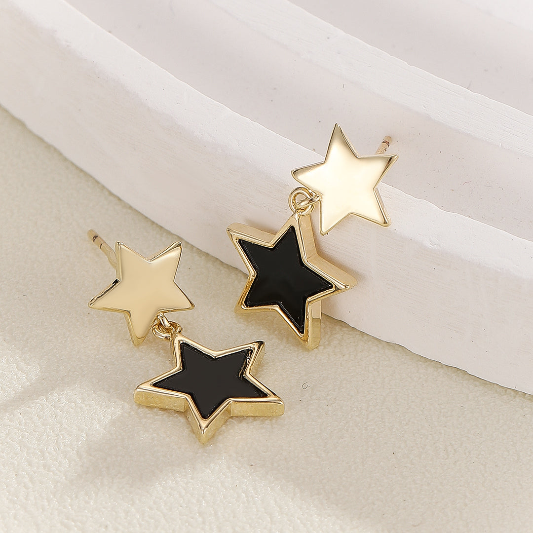 Stellar Star Drop Earrings