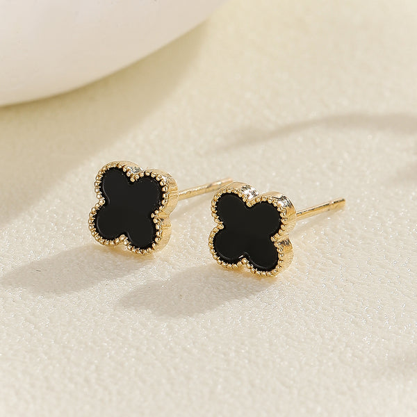 Beaded Clover Essence Earrings