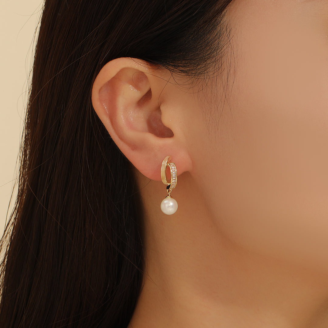 Graceful Gold Arc Earrings