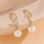 Load image into Gallery viewer, Graceful Gold Arc Earrings
