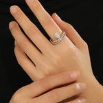 Load image into Gallery viewer, Majestic Dual Pear Diamond Ring - Reet Pehal
