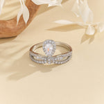 Load image into Gallery viewer, Majestic Dual Pear Diamond Ring - Reet Pehal
