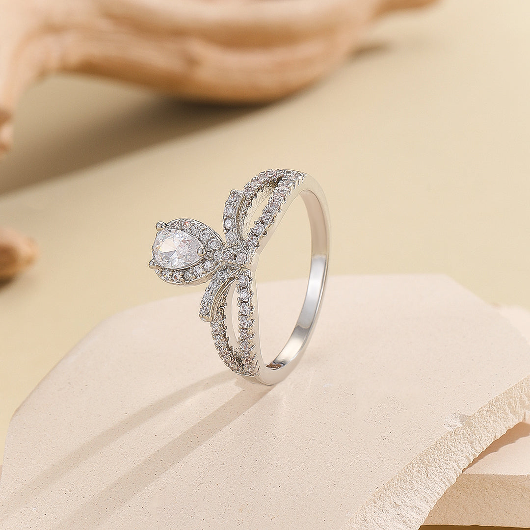 Majestic Dual Pear Diamond Ring - Reet Pehal