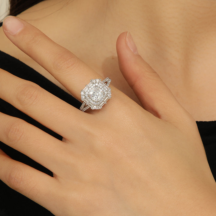 Dazzling Cushion-Cut Delight Diamond Ring - Reet Pehal