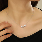 Load image into Gallery viewer, Graceful Silver Butterfly Bliss Pendant - Reet Pehal
