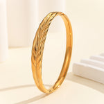 Load image into Gallery viewer, Luxe Gold Leaf Imprint Cuff
