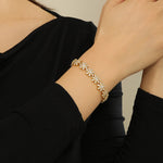 Load image into Gallery viewer, Sparkling Flora Gold Bracelet - Reet Pehal
