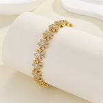 Load image into Gallery viewer, Sparkling Flora Gold Bracelet - Reet Pehal
