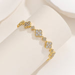 Load image into Gallery viewer, Gorgeous Gold Clover Link Bracelet - Reet Pehal
